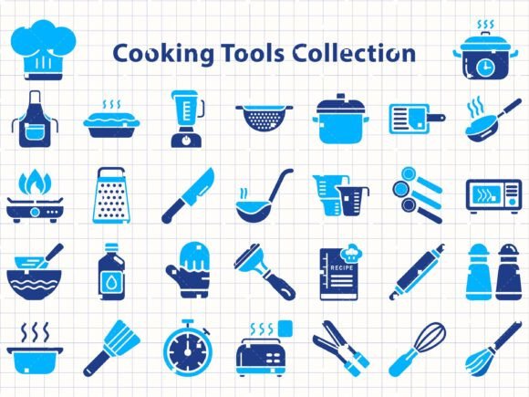 Cooking Tools Kitchen Svg Chef Equipment Graphics