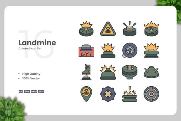 Landmine Colored Icons: A Crafter's Review of Versatile Graphics