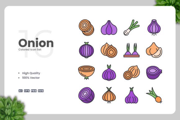 Onion Colored Icons: A Review for Modern Graphics and Icons