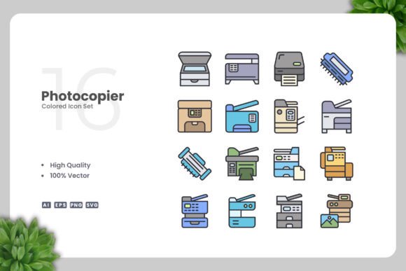 Photocopier Colored Icons: A Graphic Designer's Review