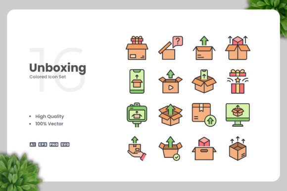 Unboxing Colored Icons for Modern Graphics and Icons